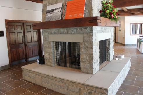 4H Welcome Center mantel